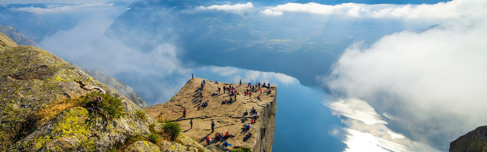 Lysefjord met Preikestolen in Noorwegen