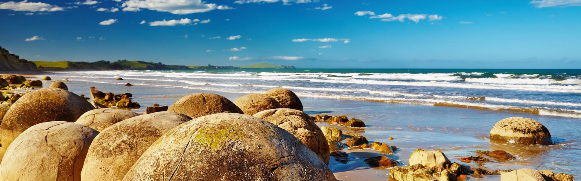 Moeraki boulders, Nieuw-Zeeland