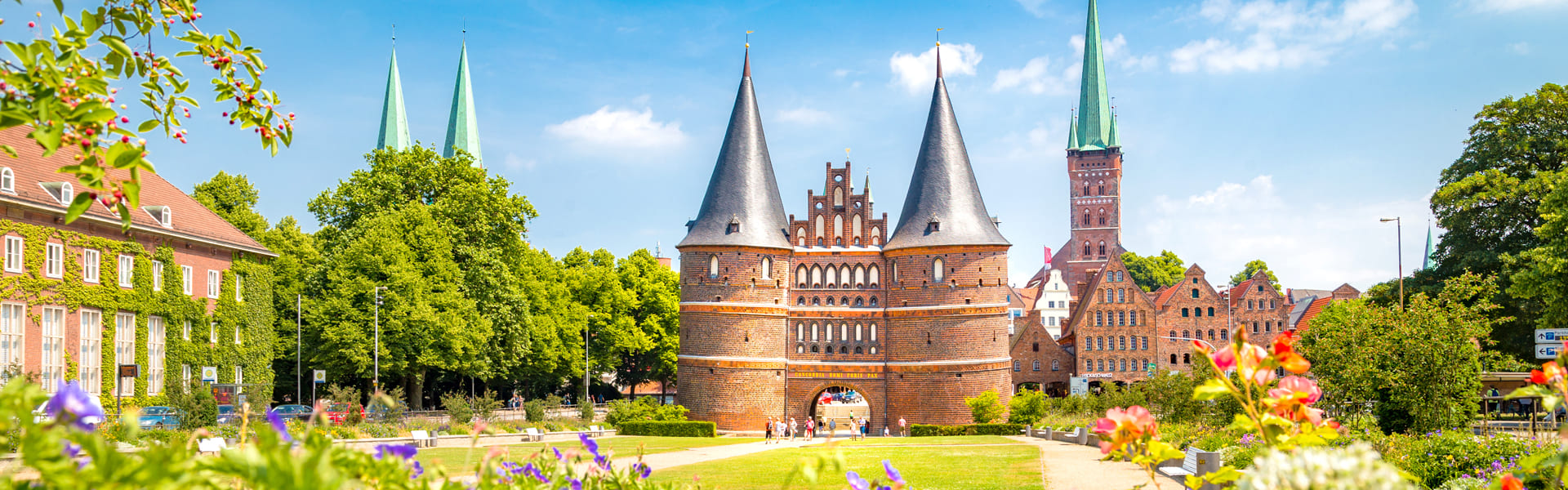 Holstentor in Lübeck, Duitsland