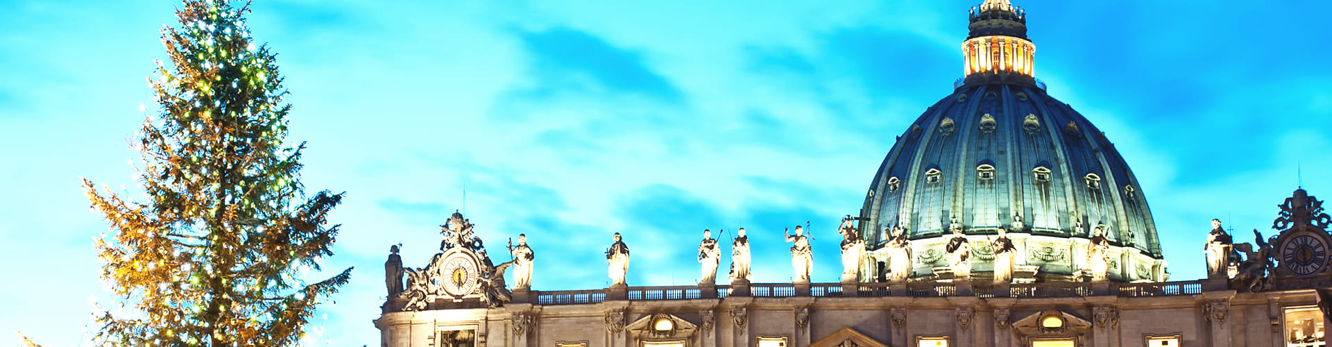 Kerstboom voor de St.Pieter in Rome, Italië