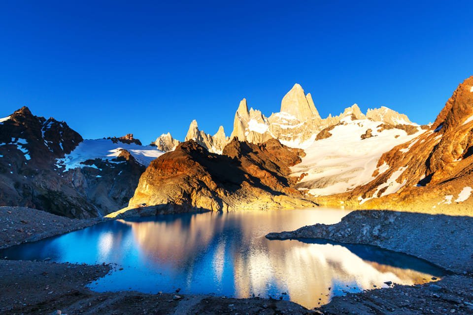 Het Fitz Roy-gebergte in Argentinië