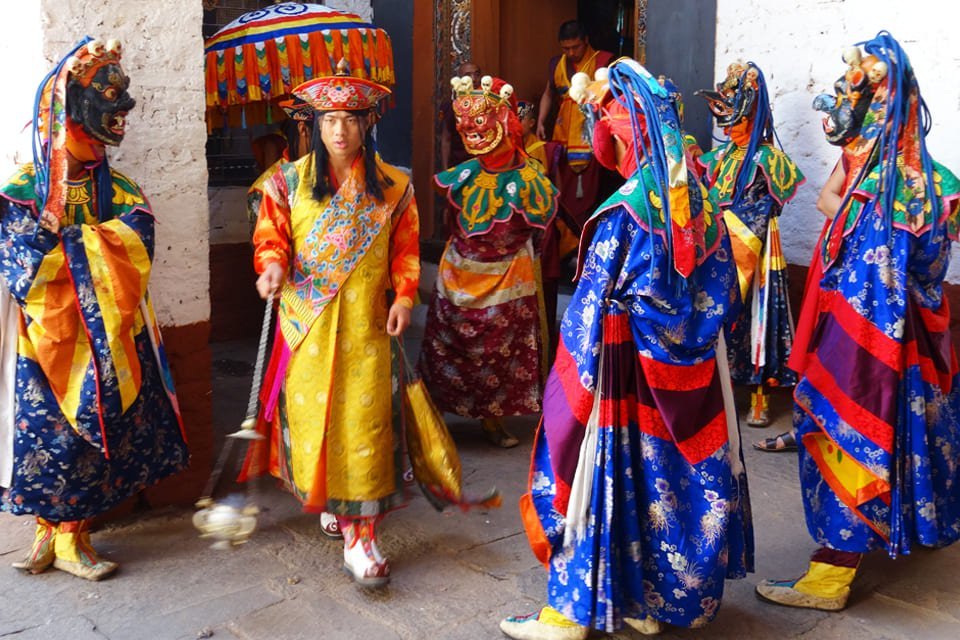 Religieus festival in Bhutan