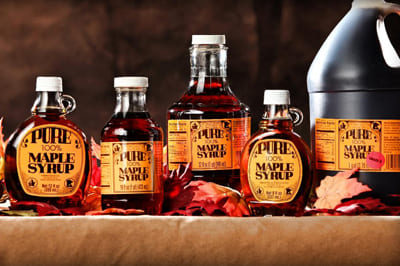 De beroemde maple syrup, Canada