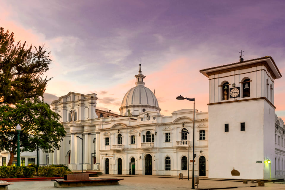 De kathedraal in Popayán, Colombia