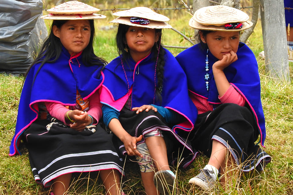 Indianenmarkt in Silvia, Colombia