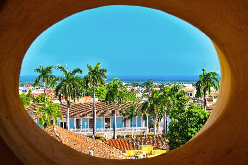 Zicht op Trinidad, Cuba