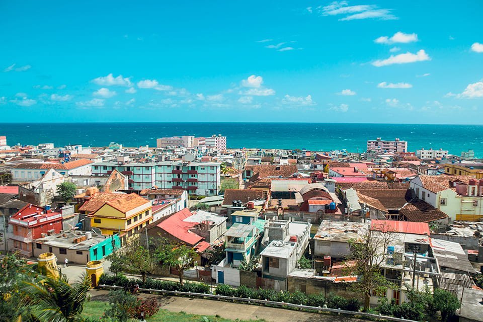 Zicht op Baracoa, Cuba