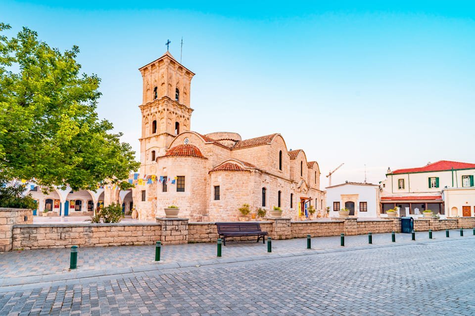 De kerk van Agios Lazaros in Larnaka, Cyprus