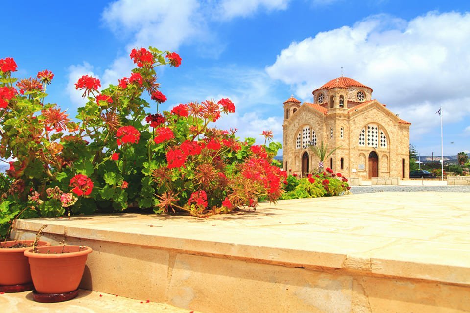 Byzantijns kerkje op Cyprus