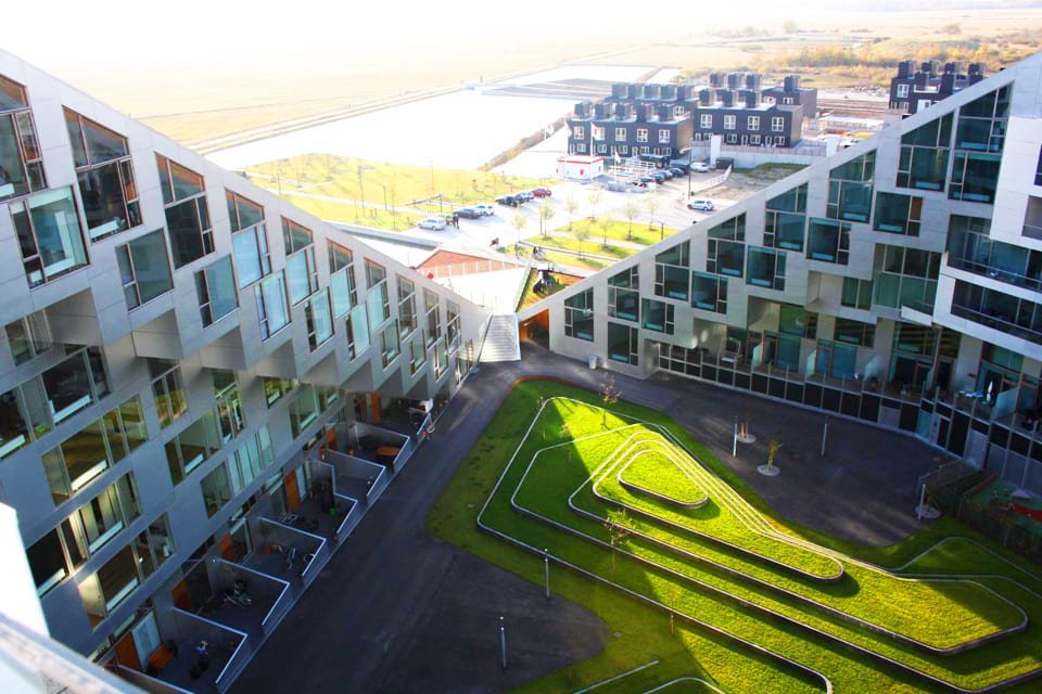 Futuristische wijk Ørestad, Denemarken