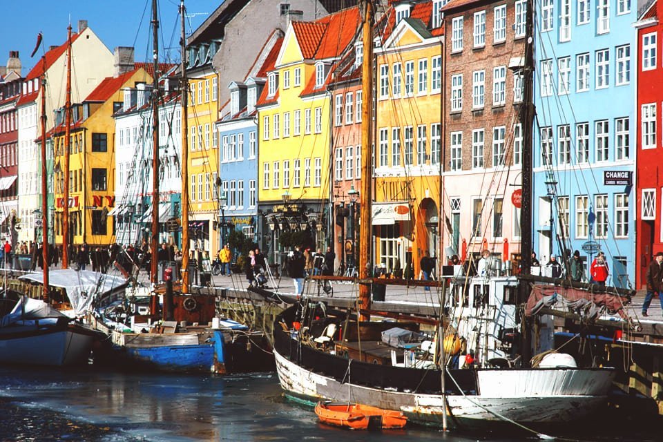 Nyhavn, Kopenhagen, Denemarken