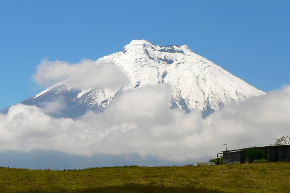 De Cotopaxi-vulkaan in Ecuador