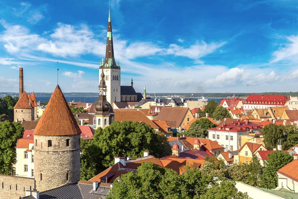 De oude stad van Tallinn, Estland