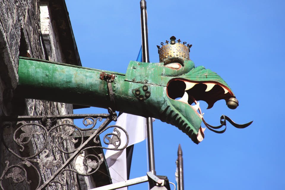 Waterspuwer in Tallinn, Estland