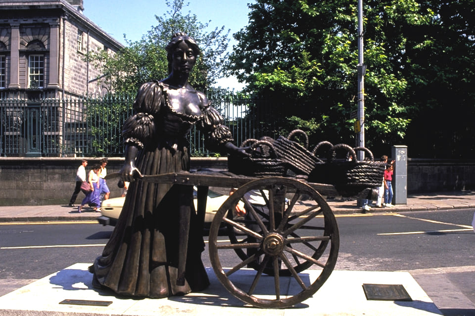 Standbeeld van Molly Malone in Dublin, Ierland