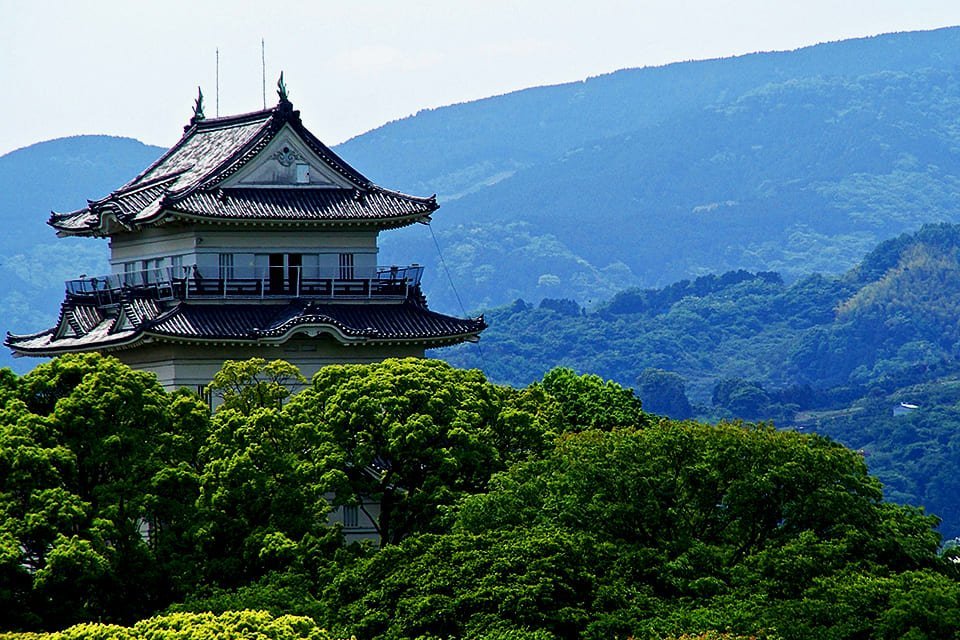Witter Reigerkasteel in Himeji, Japan