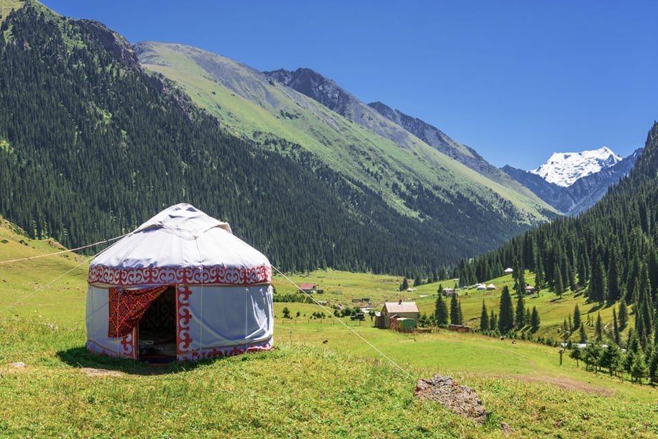 Platteland van Kirgizië