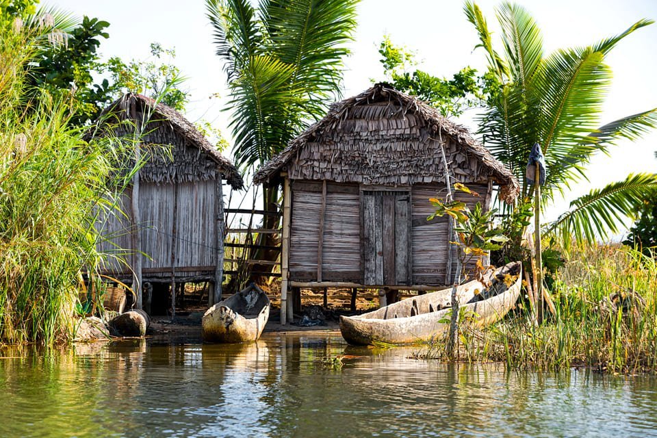 Vissersbootjes in Madagaskar