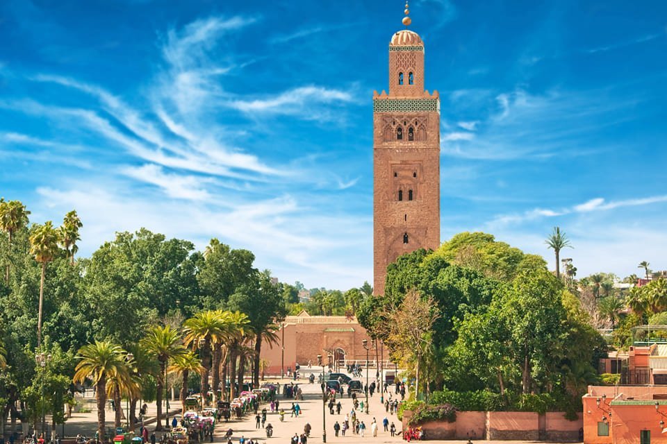 Djemaa el-Fna-plein in Marrakech, Marokko  
