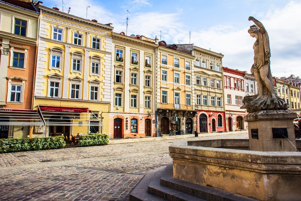 Rynokplein in Lviv, Oekraïne