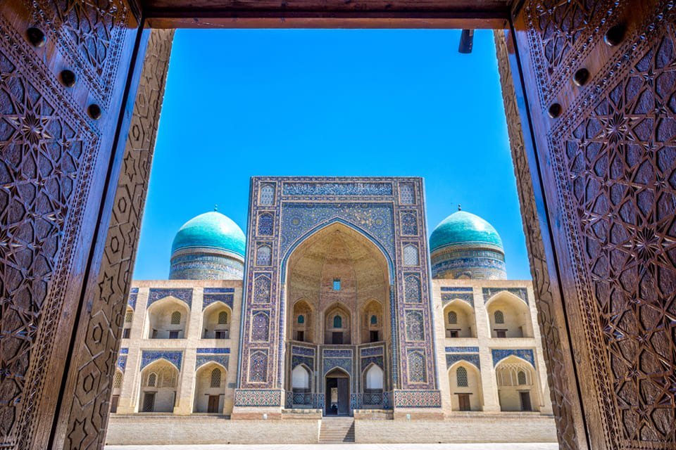 Mir-i-Arab Madrasa in Bukhara, Oezbekistan