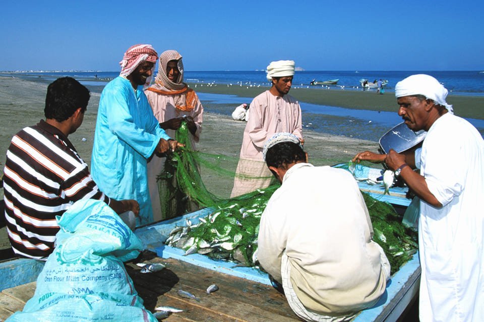 Vissers in Sur, Oman