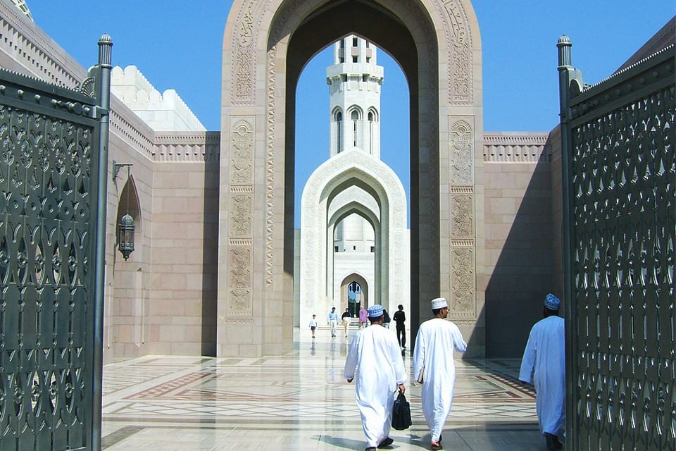 Grote Moskee in Muscat, Oman