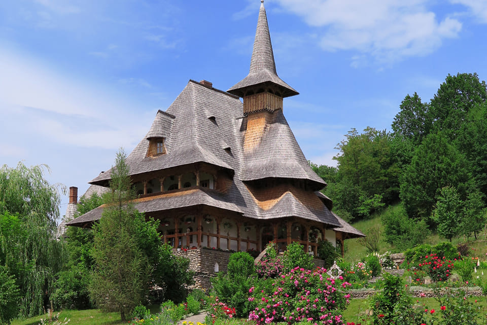 Klooster van Barsana in de Maramures, Roemenië