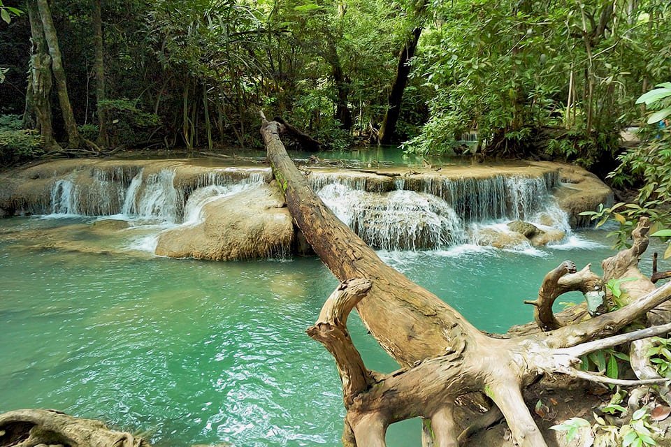 Erawan-watervallen, Thailand