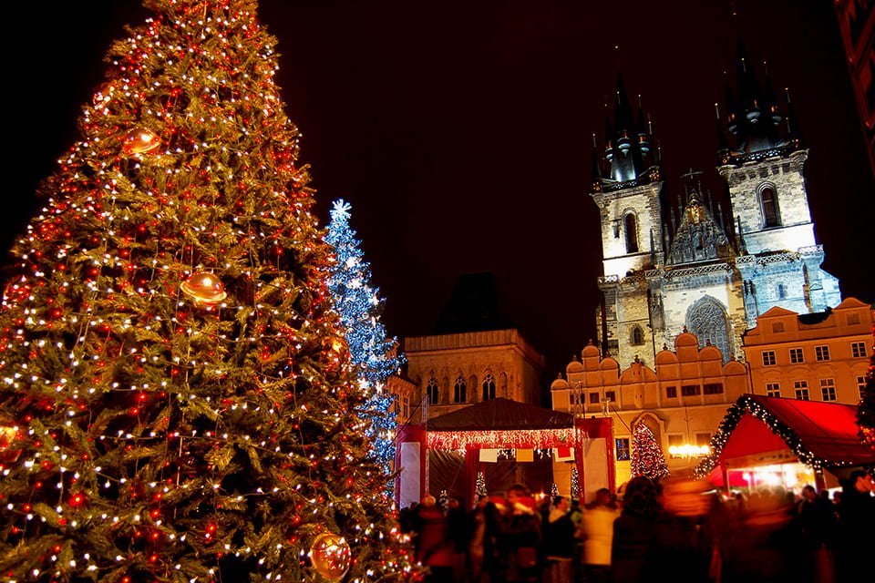 Kerstboom Praag, Tsjechië
