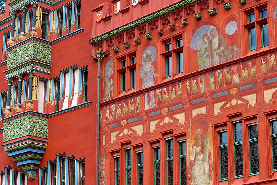 Rathaus, Basel, Zwitserland