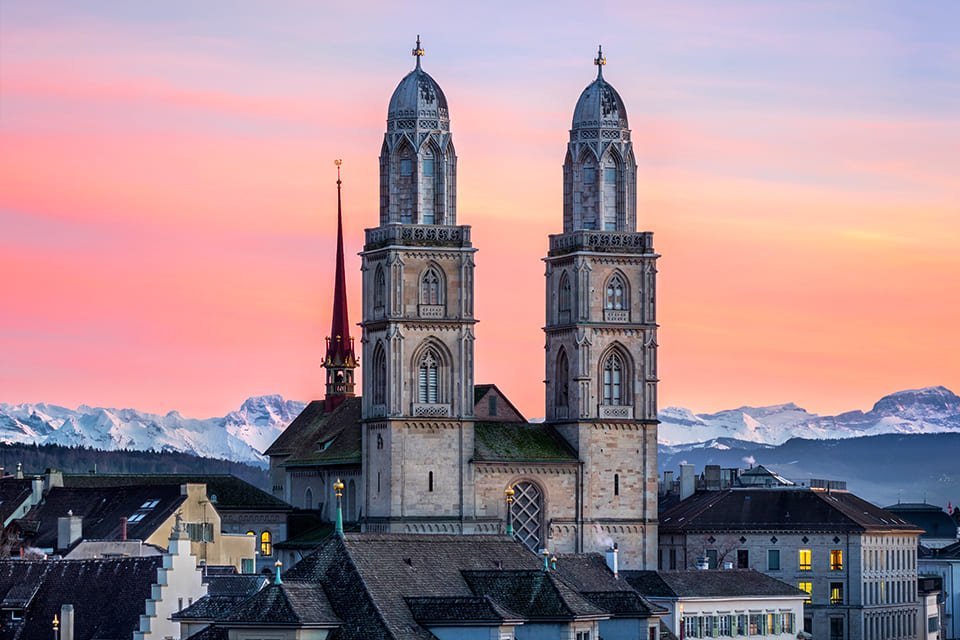 Grossmünster, Zürich, Zwitserland