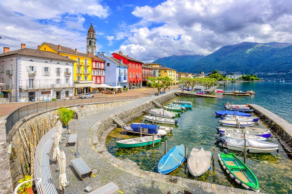 Ascona ana het Lago Maggiore, Zwitserland