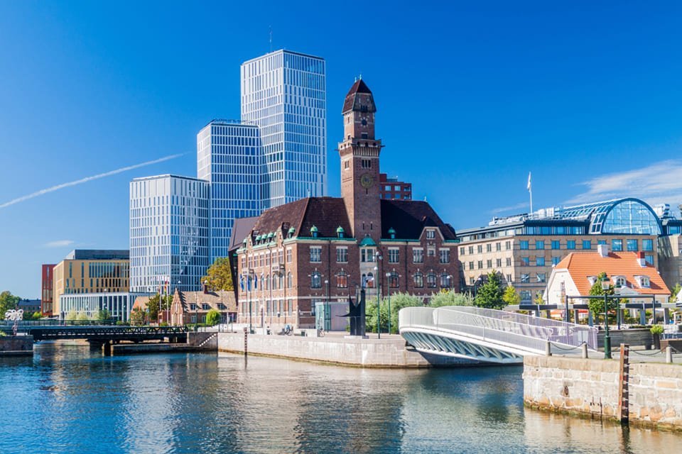 Het moderne landschap van Malmö, Zweden