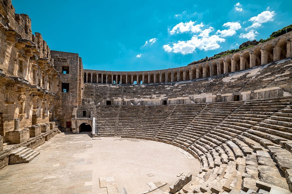 Theater in Aspendos, Turkije