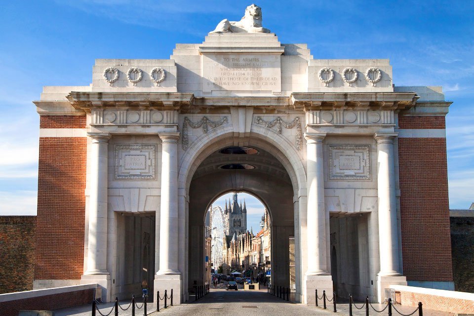 Menenpoort in Ieper, België