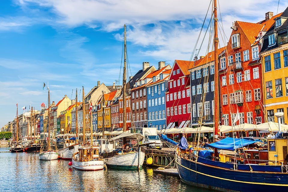 Nyhavn, Kopenhagen, Denemarken