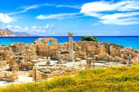 Romeinse opgraving van Kourion op Cyprus Romeinse opgraving van Kourion op Cyprus