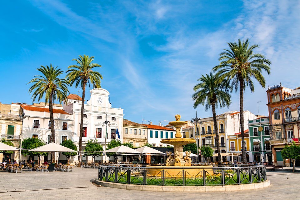 Plaza de España in Mérida, Spanje
