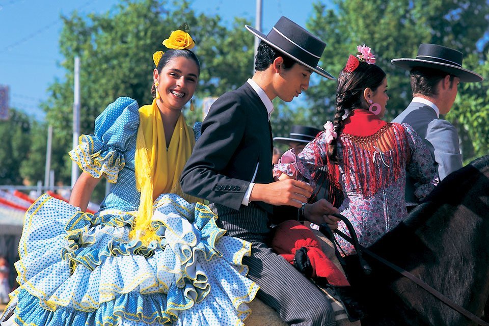 Feria de abril in Sevilla, Spanje