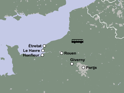 Routekaart 150 jaar impressionisme in Frankrijk