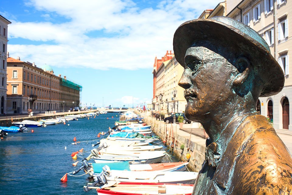 James Joyce in Triëste, Italië