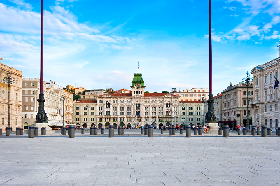 Piazza dell'Unità d'Italia in Triëst, Italië