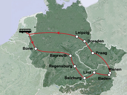 Routekaart In het voetspoor van de componisten