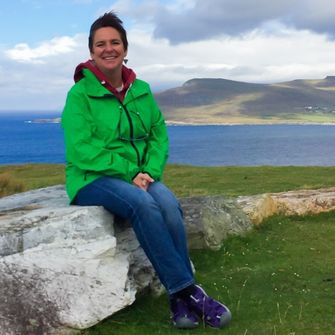 Reisleidster Claudia Vosman