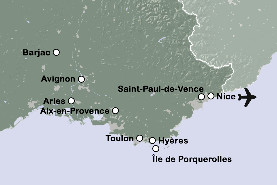 Routekaart Hedendaagse kunst en architectuur in Zuid-Frankrijk