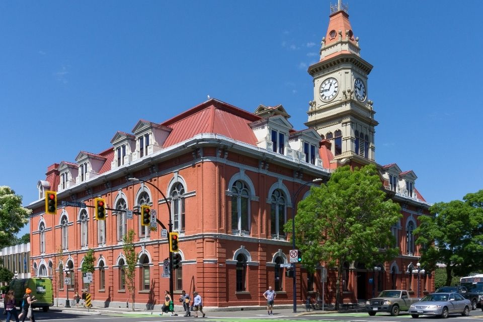 Het stadhuis in Victoria, Canada