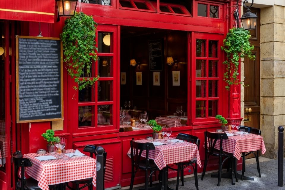 Restaurant in Parijs, Frankrijk