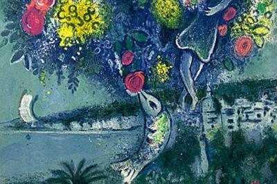 Marc Chagall De Engelenbaai met het boeketje rozen 1967.