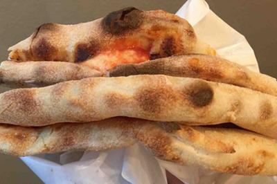 pizza portafoglio, Napels, Italië